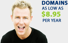 Domains as low as $8.95